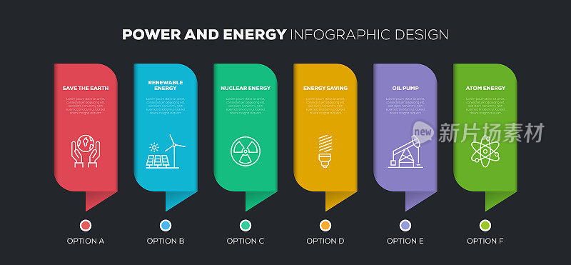 Power and Energy Related Infographic Design
